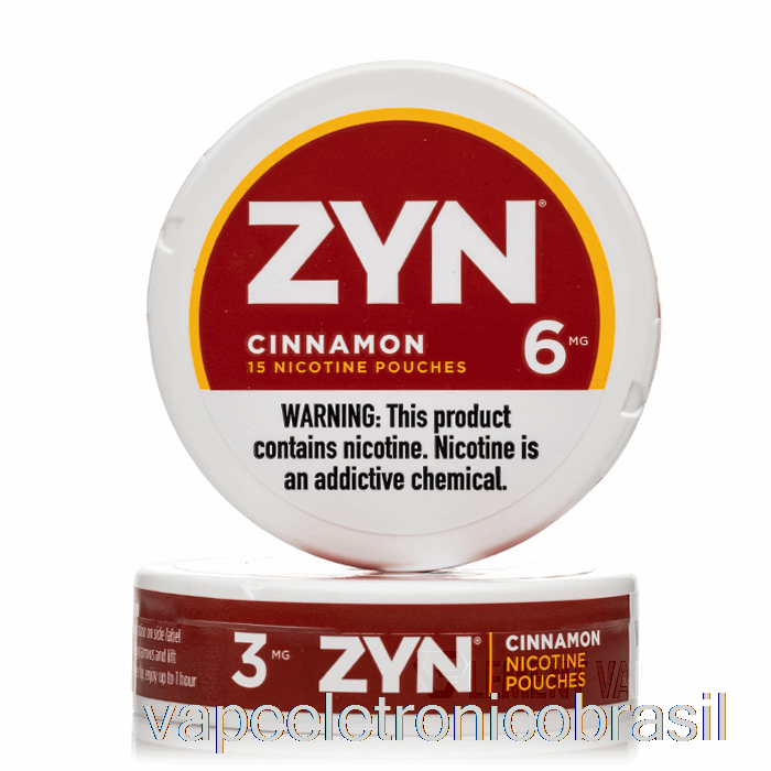 Bolsas Vape Recarregável Zyn Nicotina - Canela 6mg (pacote Com 5)